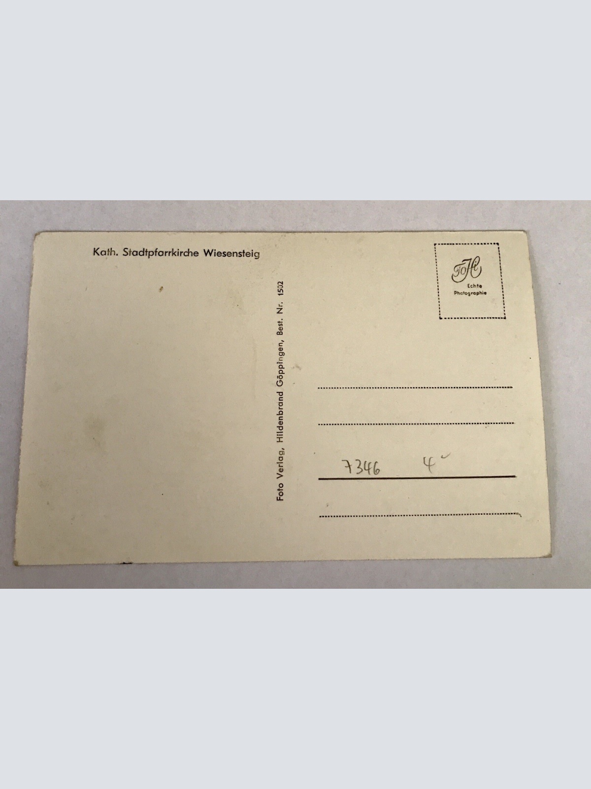 AK, Baden Württemberg, Kirche Wiesensteig, Skulptur (40090 BW) A