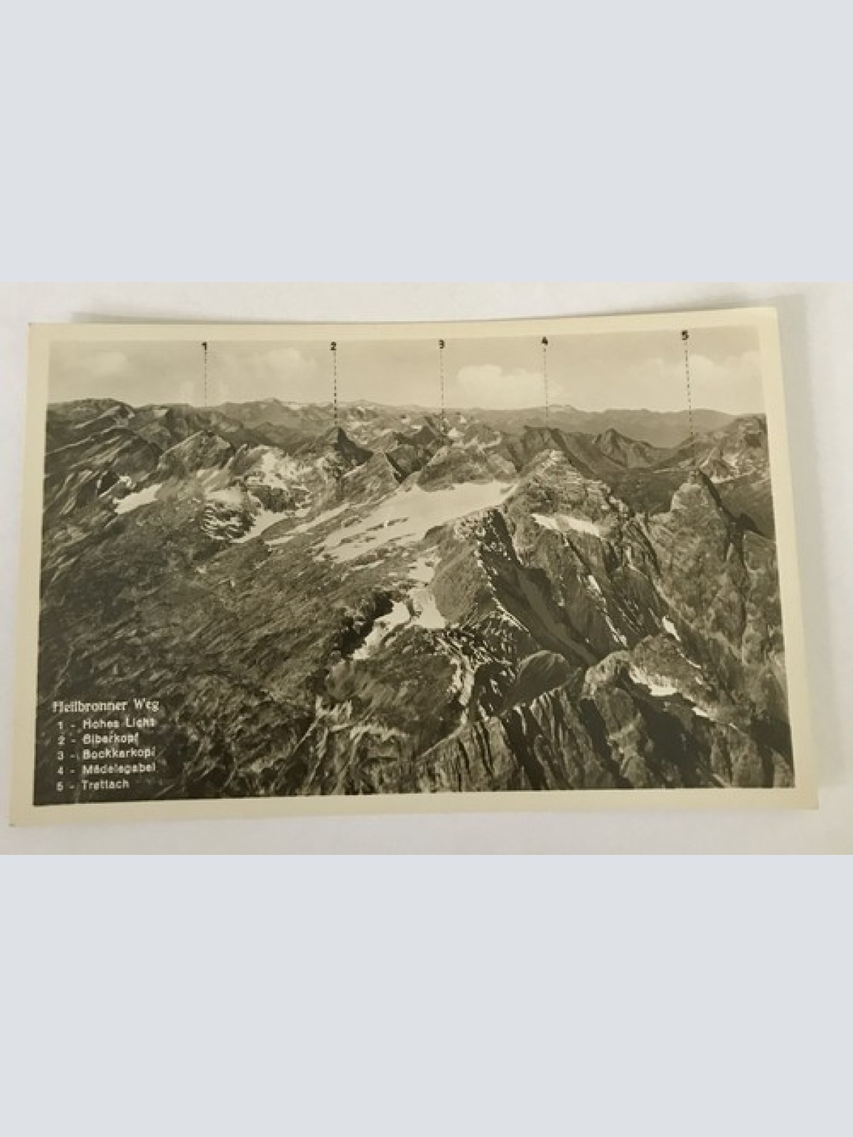 AK, Heilbronner Weg, Gebirge, Gipfel (40032 BW)