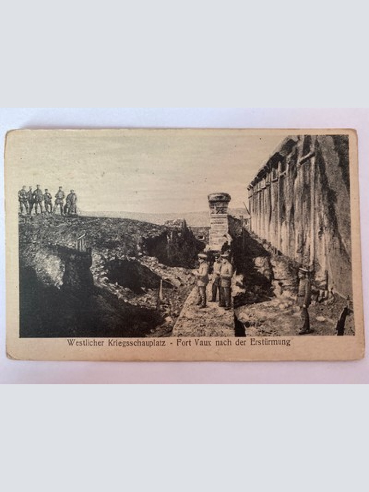 Ansichtskarte Westlicher Kriegsschauplatz - Fort Vaux nach der Erstürmung