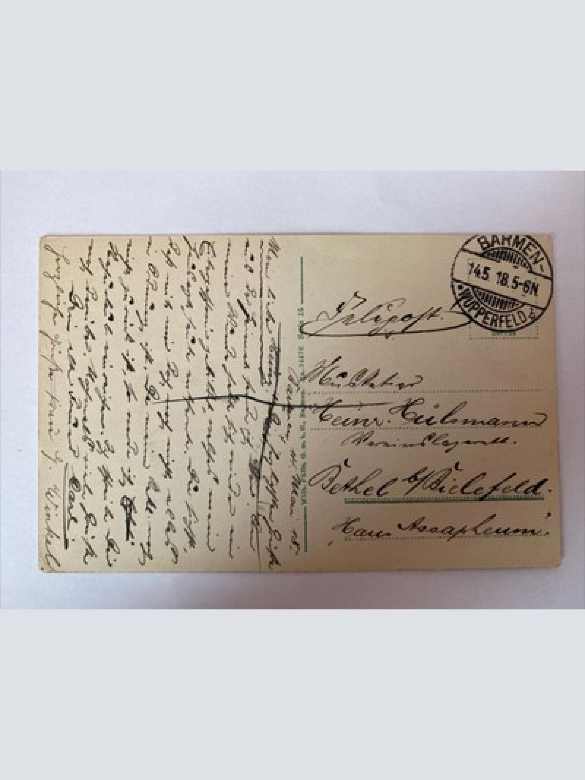 Ansichtskarte Barmer Anlagen, Adolf Werth-Gedenkstein 410030 AH