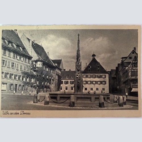Ansichtskarte Ulm an der Donau Brunnen 410033 AH