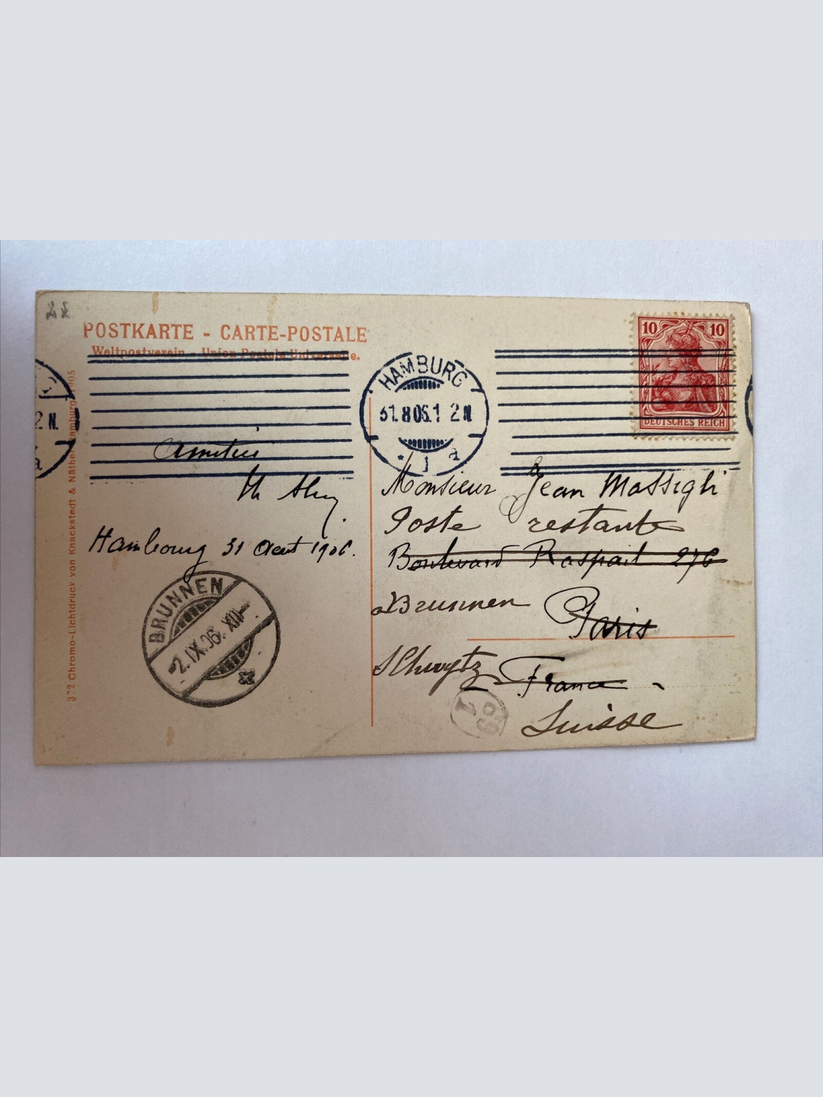 Ansichtskarte Hamburg, Rathaus, Straßenbahn 410013 AH