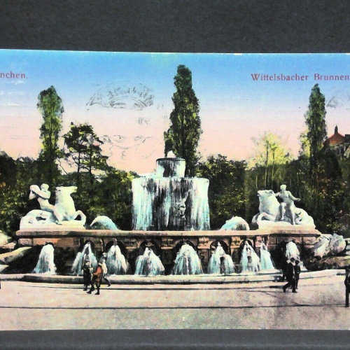 Ansichtskarte München Wittelsbacher Brunnen 20020 jw J