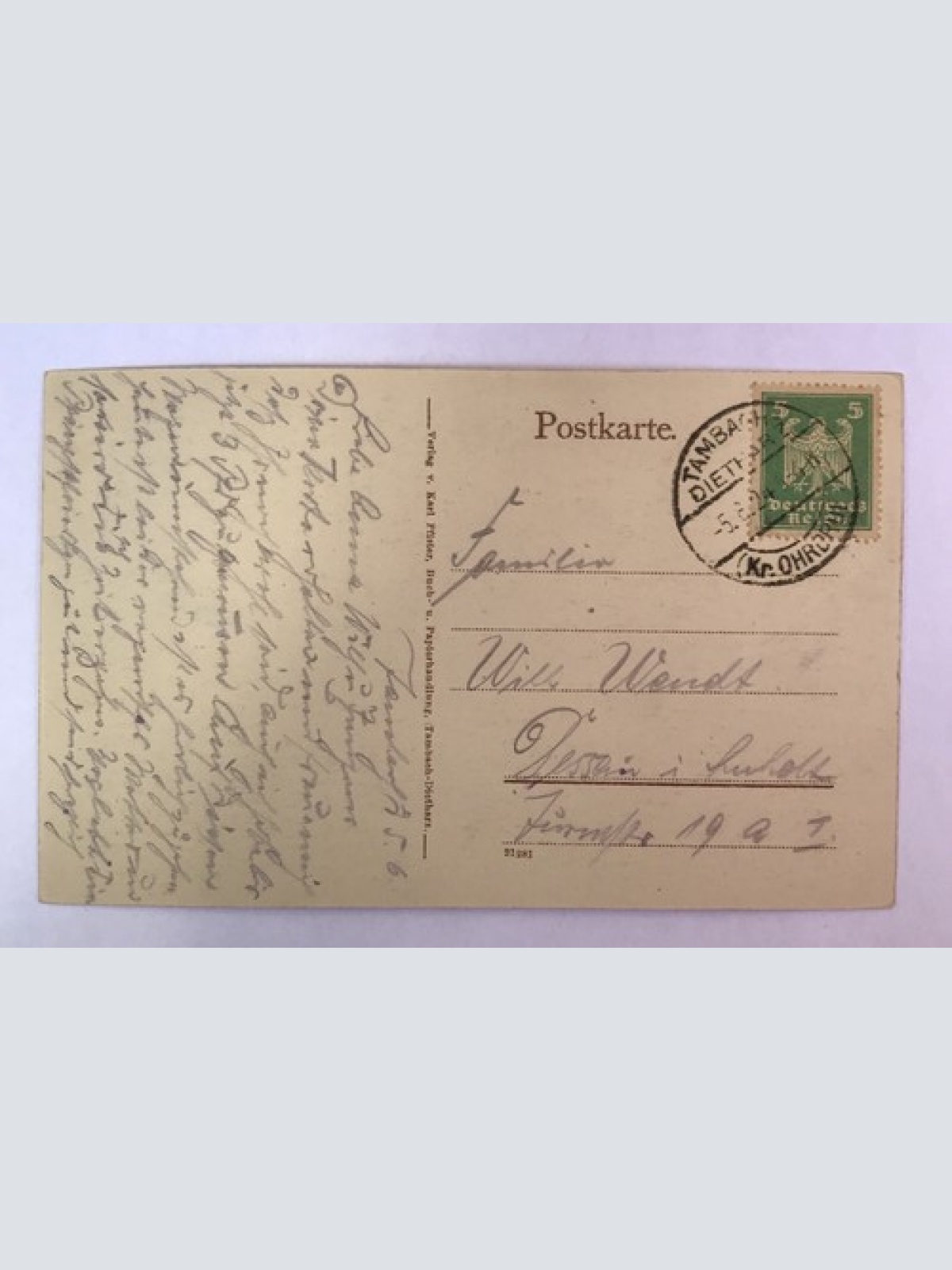 Ak, Thüringen, Tambach, Dietharz, Wald (40074 BW) G