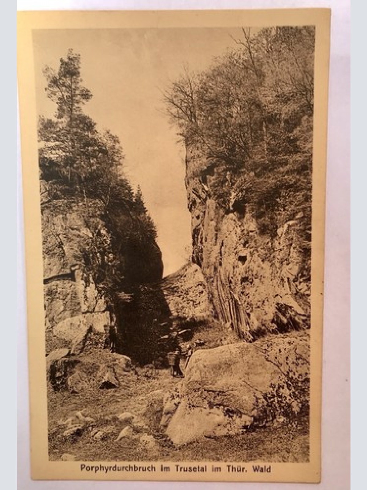 AK, Thüringen, Trusetal, Thür Wald, Porphyrdurchbruch (40075 BW) G