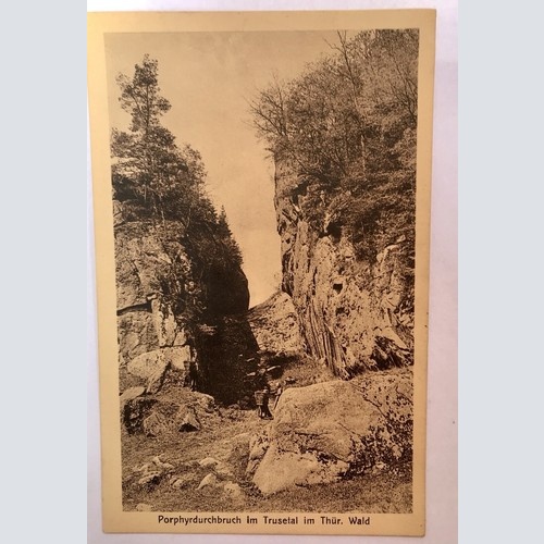 AK, Thüringen, Trusetal, Thür Wald, Porphyrdurchbruch (40075 BW) G