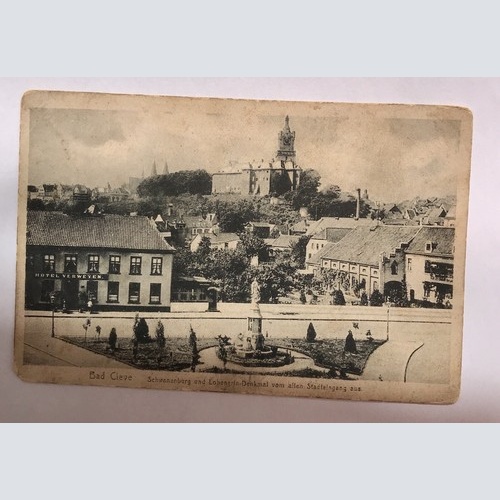 AK, Bad Cleve, Schwanenburg, Denkmal (40019 BW)