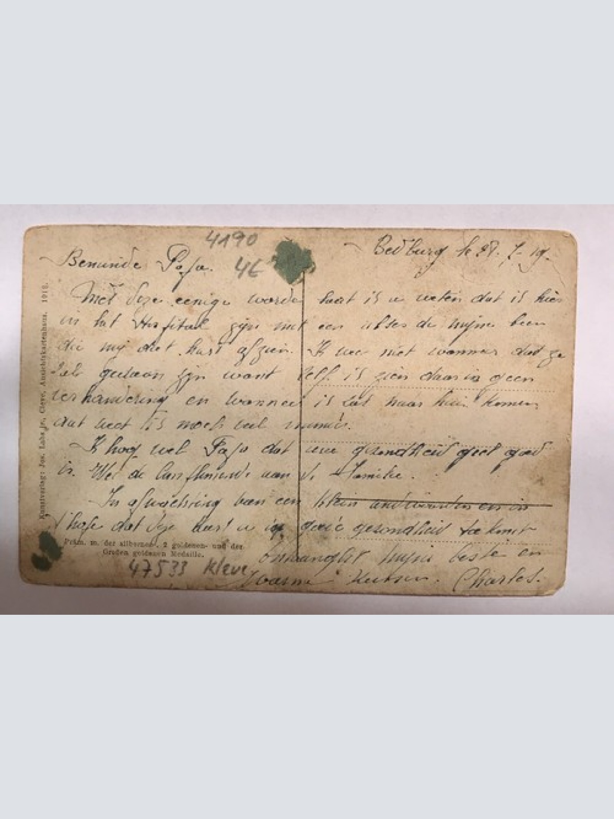 AK, Bad Cleve, Schwanenburg, Denkmal (40019 BW)