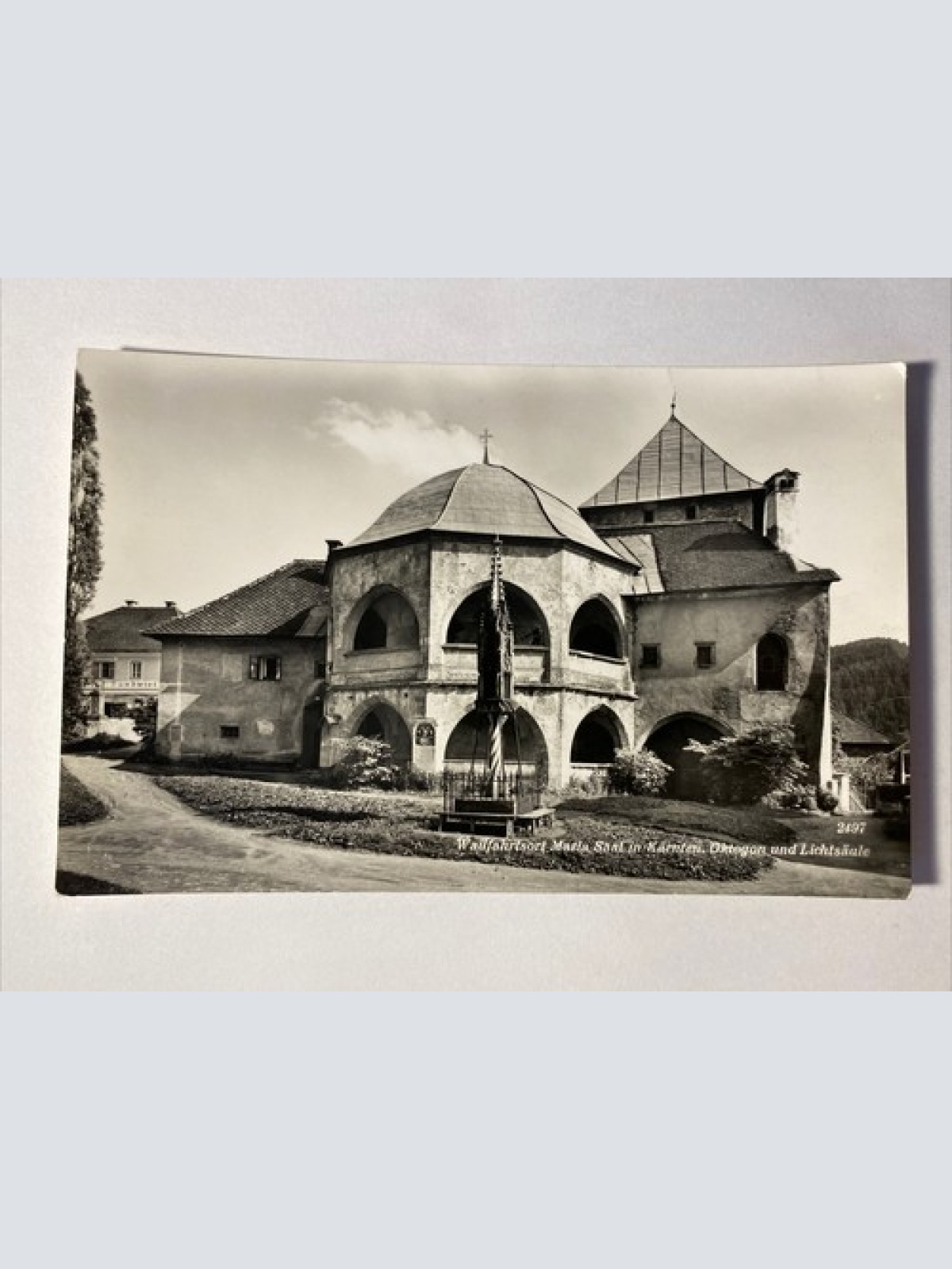 Waifahrtsort Maria Saal in Kärten. Oktogon und Lichtsäule 400571 AH