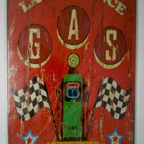Nostalgie Retro Blechschild "Last Chance GAS" 30x20 50154