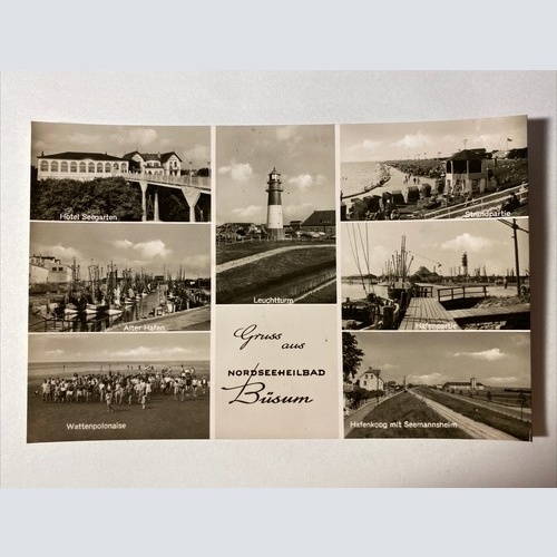 Gruss aus Nordseeheilbad Büsum, Leuchtturm, Hafen 400572 AH