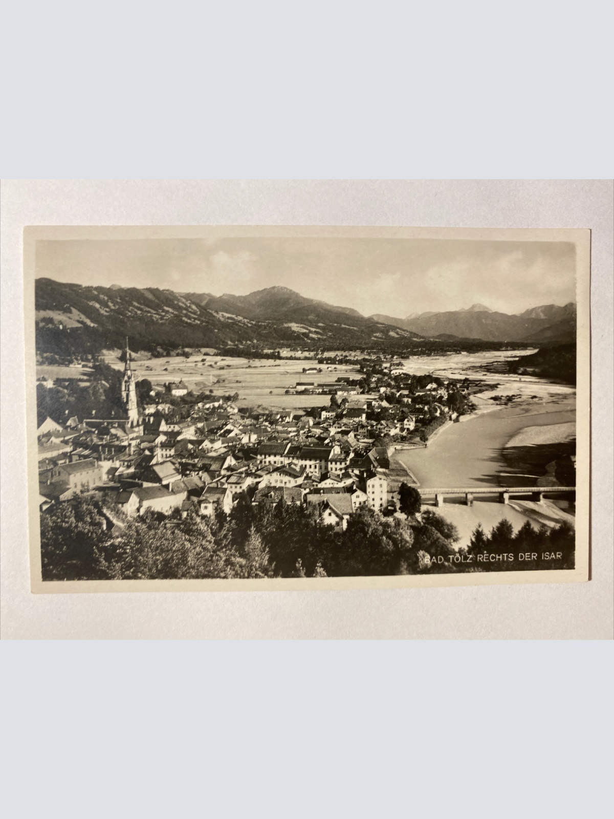 Bad Tölz rechts der Isar, Kirche, Brücke 400569 AH