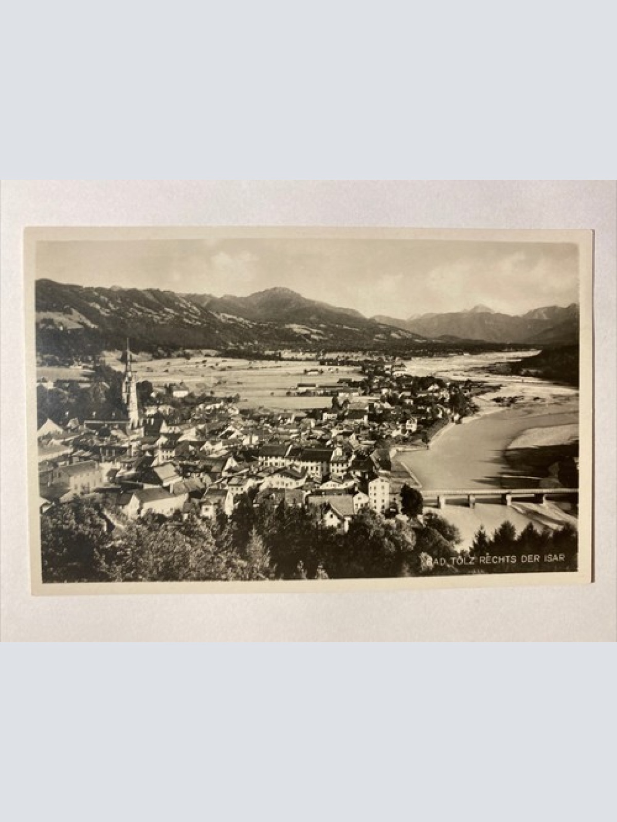 Bad Tölz rechts der Isar, Kirche, Brücke 400569 AH