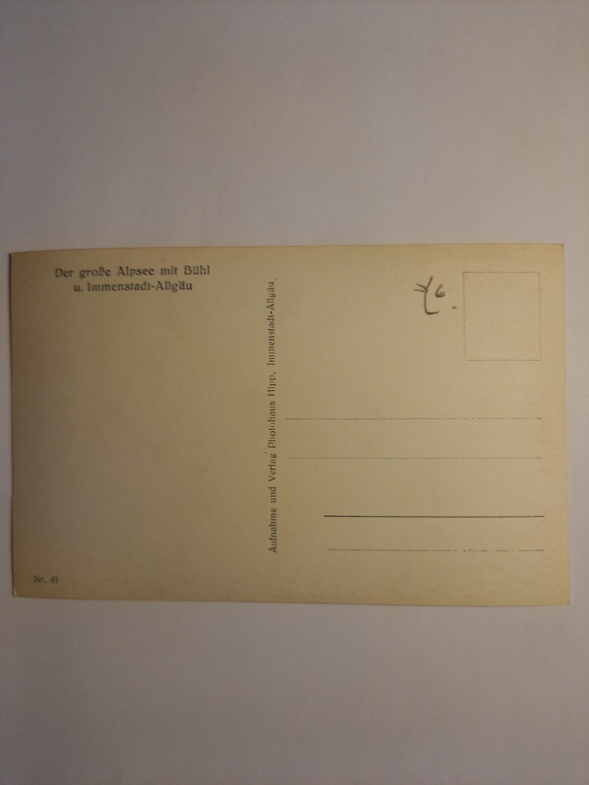 Alpsee mit Bühne und.Immenstaft Allgäu 180010 GR G