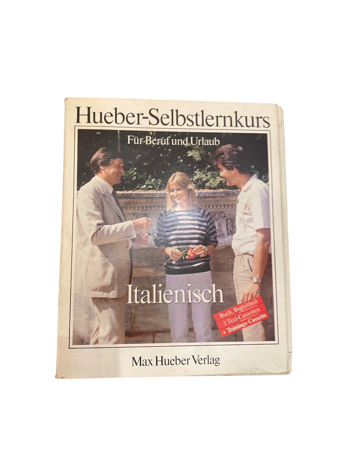 5848 HUEBER-SELBSTLERNKURS ITALIENISCH F. BERUF U. URLAUB 2 BÜCHER 4MCS