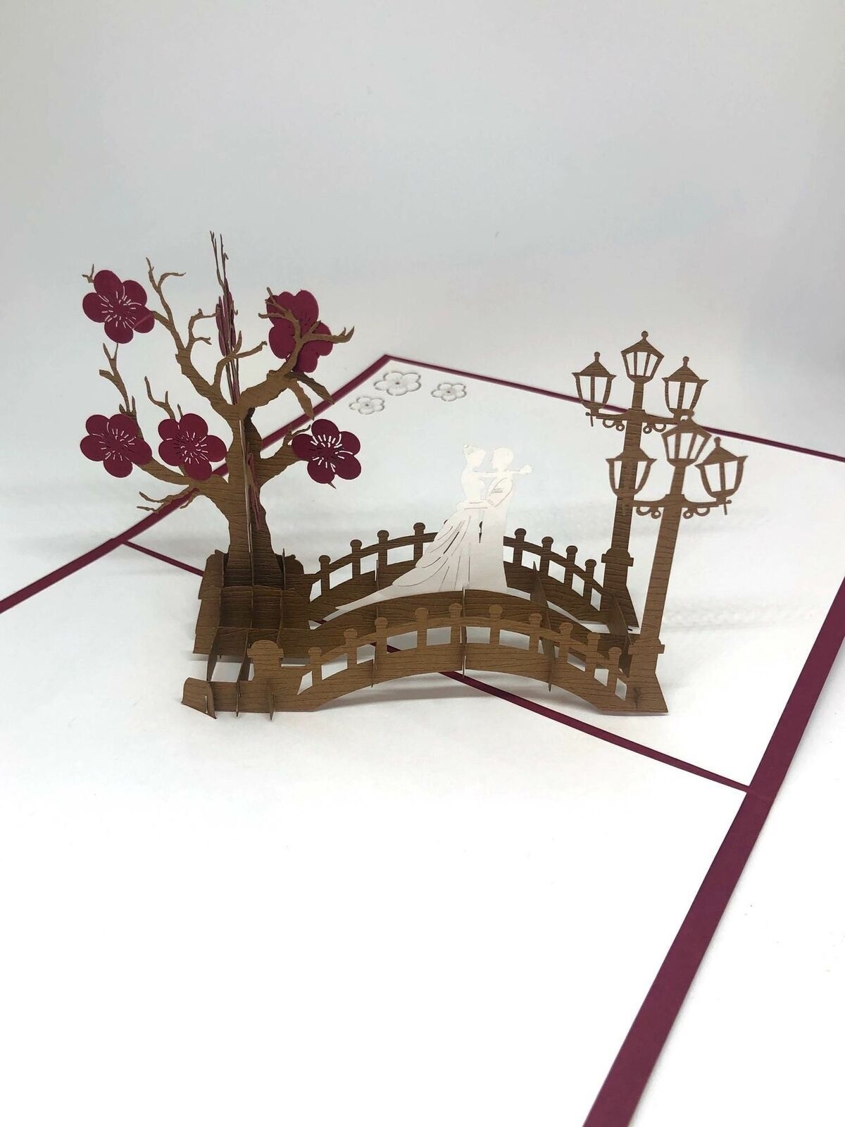 Pop Up Karte 3D Rendezvous Hochzeit Liebe Ehe Verlobung Format 15 x 20 OVP