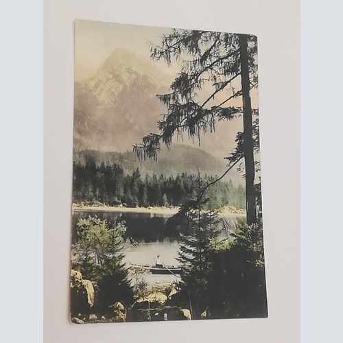 Salzburg Hintersee Berg Boot See Wald 600311A tl