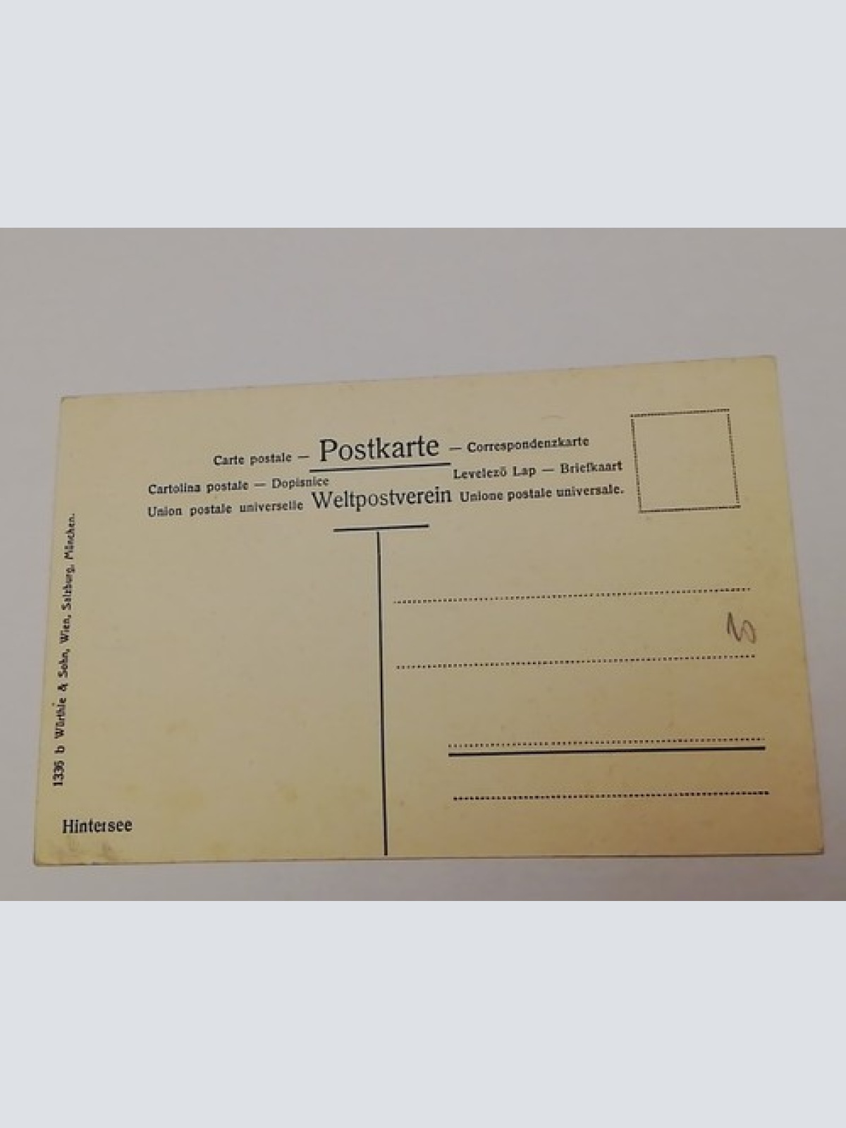 Salzburg Hintersee Berg Boot See Wald 600311A tl