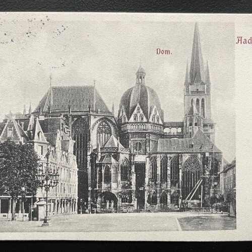 Aachen Dom Kirche Turm Gebäude Nordrhein-Westfalen Köln Deutschland 600188A TH D