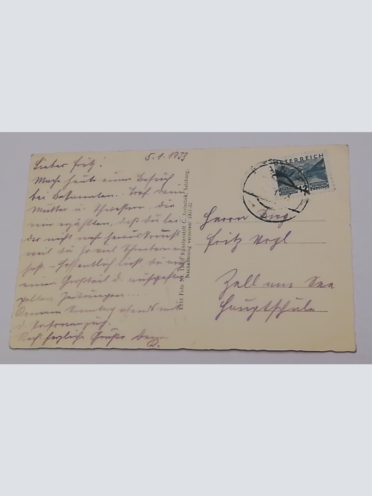 Salzburg Anif Schnee Winter Winterlandschaft Kirche Berg Bäume 600315A tl