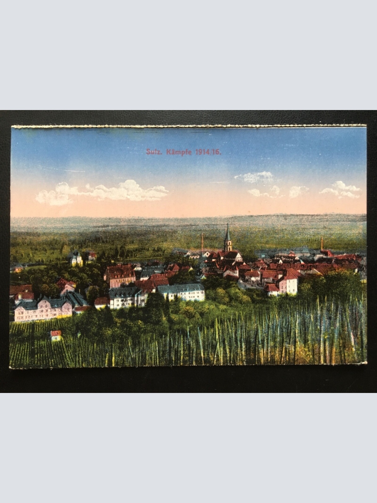 Sulz - Kämpfe 1914/16 - Stadtansicht - Oberelsass - Soultz-Haut-Rhin 180089 TH