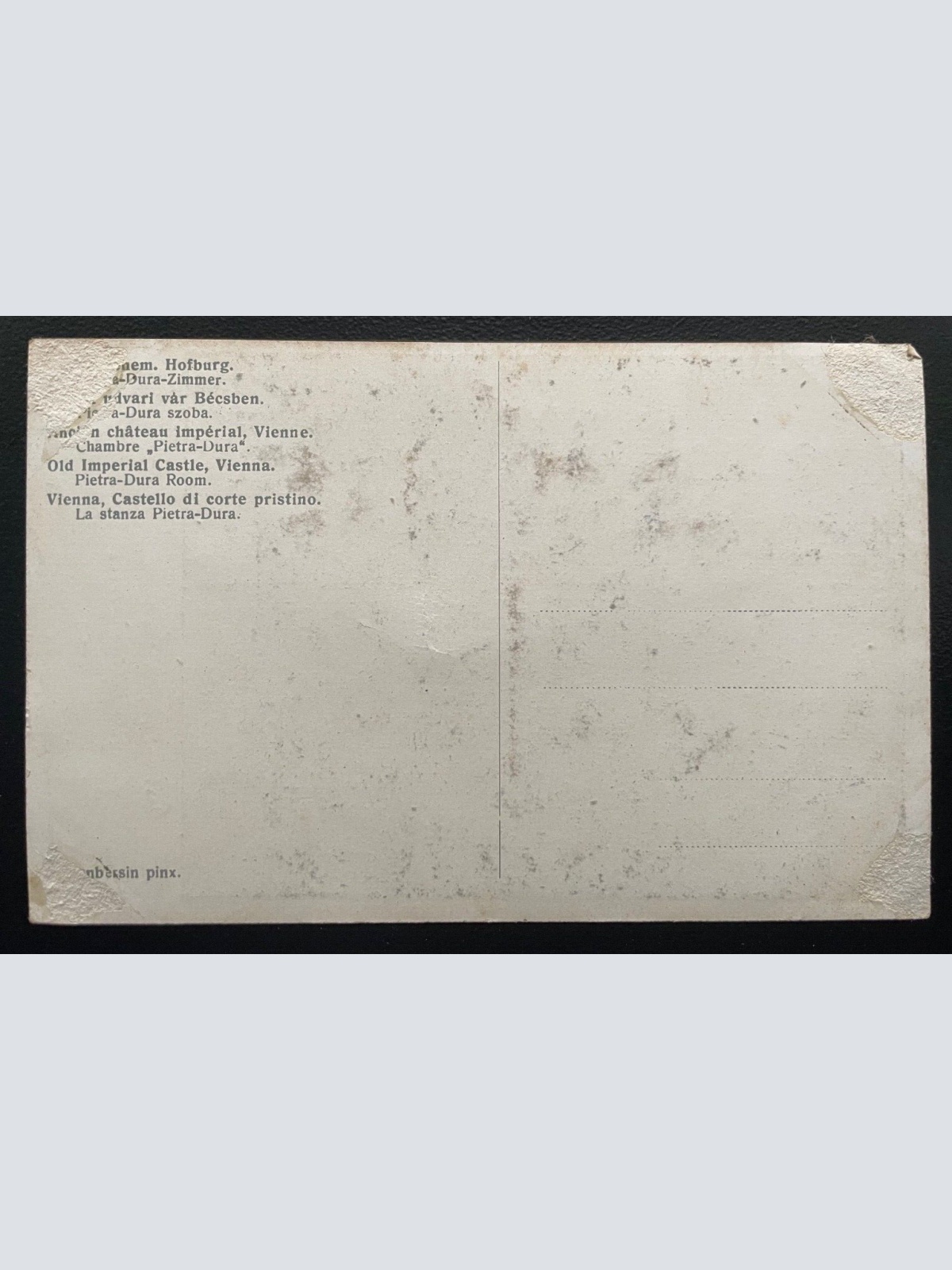 Ehem. Wiener Hofburg Pietra-Dura-Zimmer Saal Wien Österreich 600179A TH D