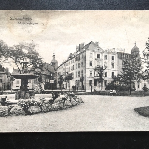 Diedenhofen - Moselanlagen - Thionville - Springbrunnen - Lothringen 180098 TH