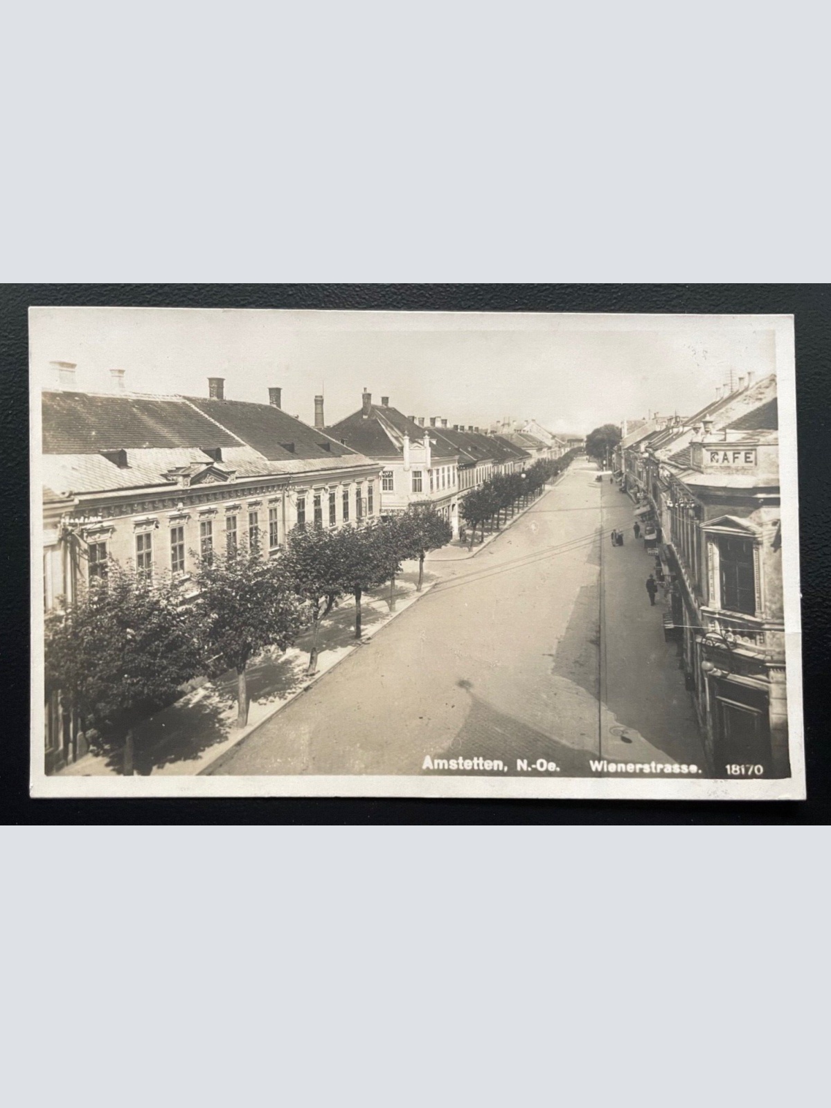 Amstetten Wienerstraße Stadt Gebäude Geschäfte Cafe Niederösterreich 600185A D