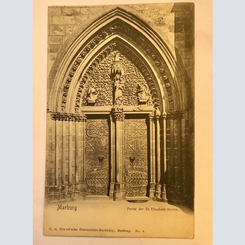 AK, Hessen, Marburg, St. Elisabeth Kirche (40005 BW)