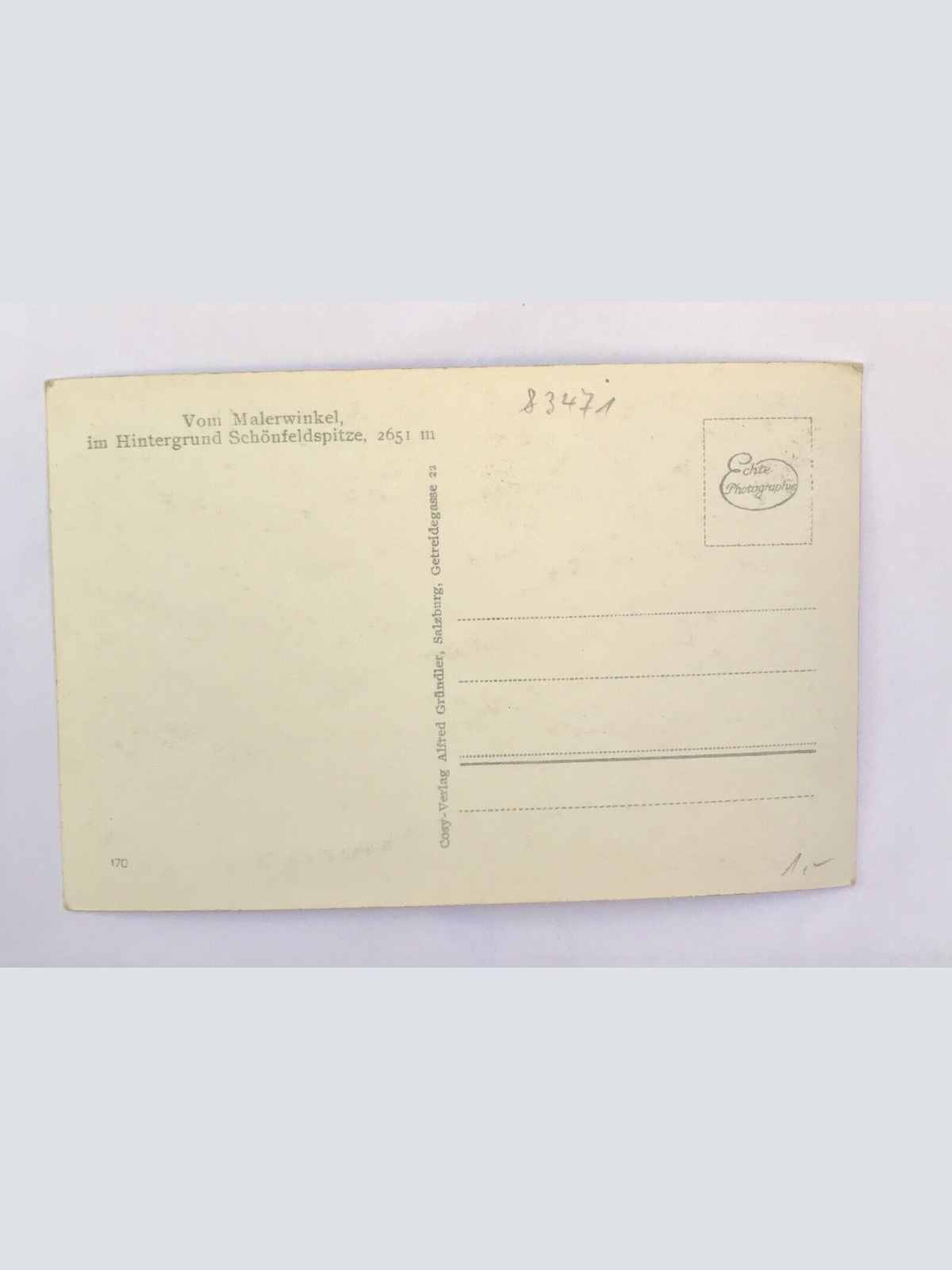 Ak, Bayern, Königssee, Malerwinkel, Schönfeldspitze (40054 BW)