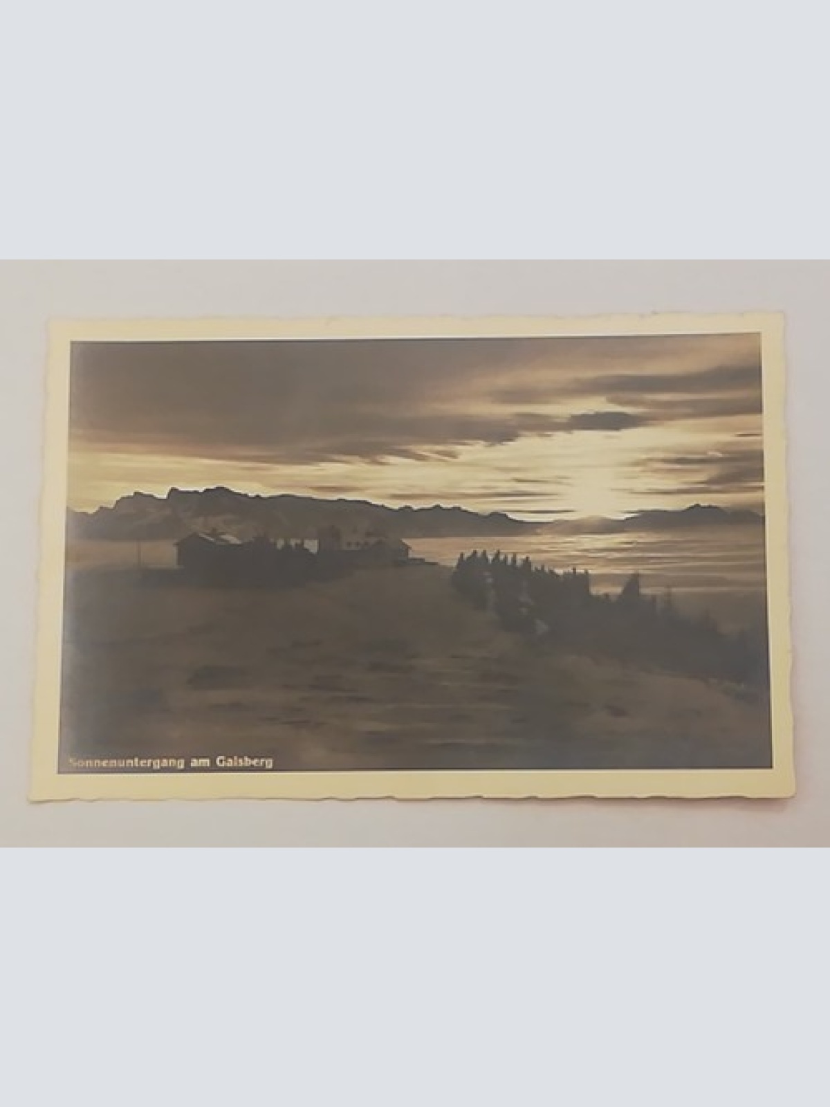 Salzburg Gaisberg Sonnenuntergang Himmel Haus Berg Sonne 600291A tl