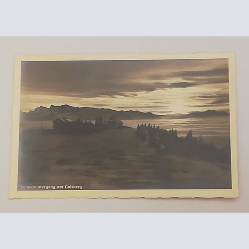 Salzburg Gaisberg Sonnenuntergang Himmel Haus Berg Sonne 600291A tl