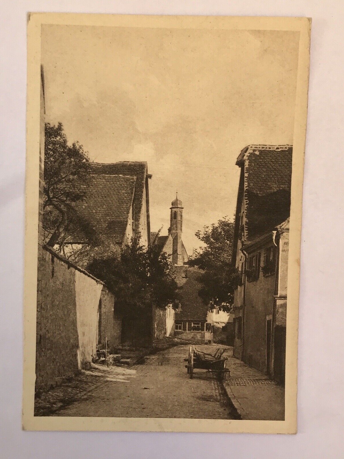 ak, Bayern, Rothenburg, Burggasse Strassenansicht (40056 BW)