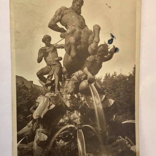 ak, Bayern, Fürth, Kunstbrunnen, Skulptur (40057 BW)