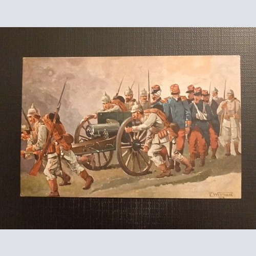 Erbeuten Eines Französischen Geschützes Ga