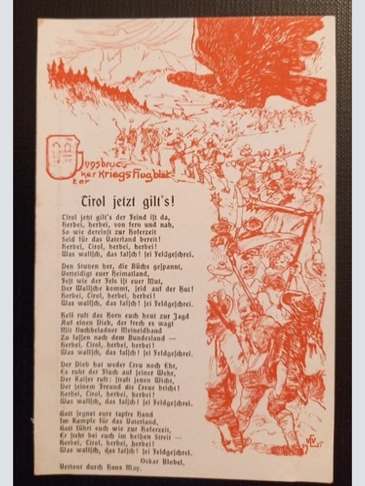 Tirol Jetzt Gilts Innsbrucker Kriegs Flugblätter Ga