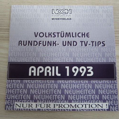 CD / VOLKSTÜMLICHE RUNDFUNK TIPS / PROMO KOCH REC. / ZILLERTALER,KARAWANKEN QUIN