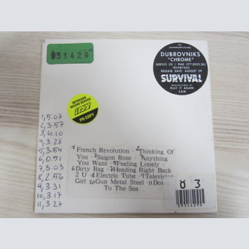 CD /  Dubrovniks ?– Chrome    / PROMO / RARITÄT