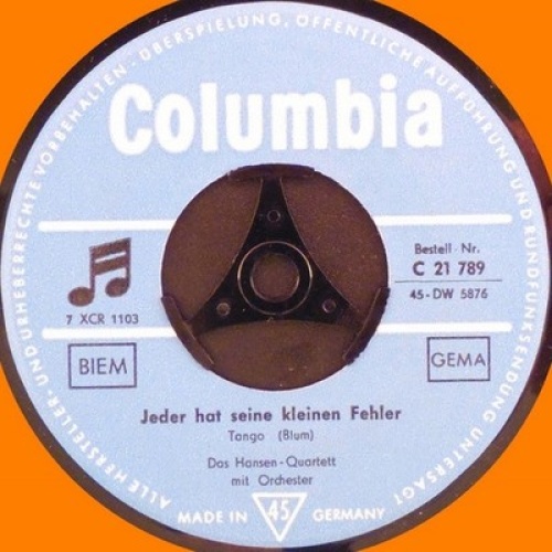 Das Hansen-Quartett - Jeder Hat Seine Kleinen Fehler (7", Single)