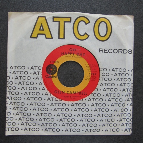 Single / Glen Campbell – Oh Happy Day / Someone Above / US Press /
