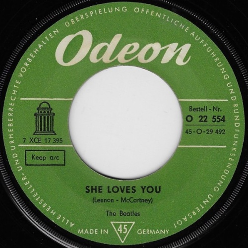 The Beatles - She Loves You (7", Single, Mono)