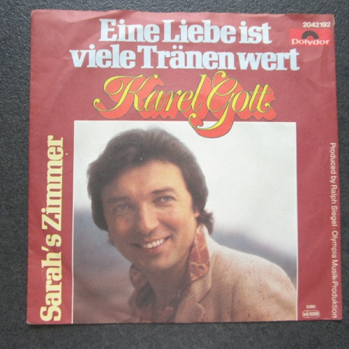 Single / Karel Gott – Eine Liebe Ist Viele Tränen Wert / DE Press /