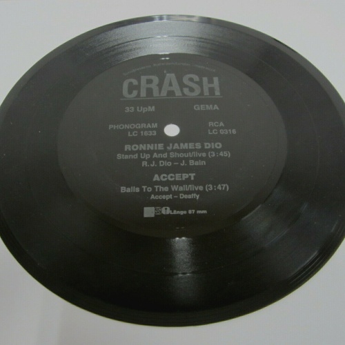 Single FLEXI / Ronnie James Dio / Accept ?– Stand Up And Shout  /  MADE UK / RAR