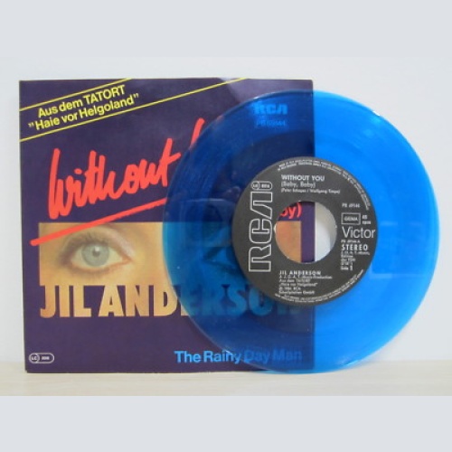 Single /   Jil Anderson ?– Without You  / 1984 / RAR / Turquoise Translucent /