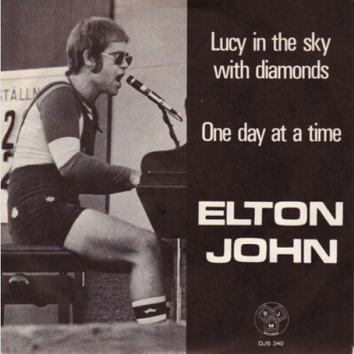 Elton John - Lucy In The Sky With Diamonds / One Day At A Time (7")