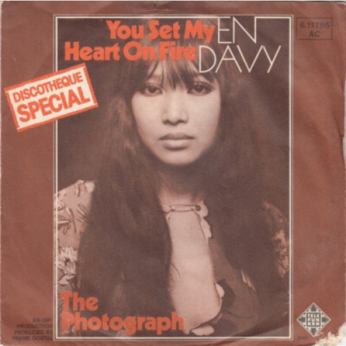 En Davy - You Set My Heart On Fire (7", Single)