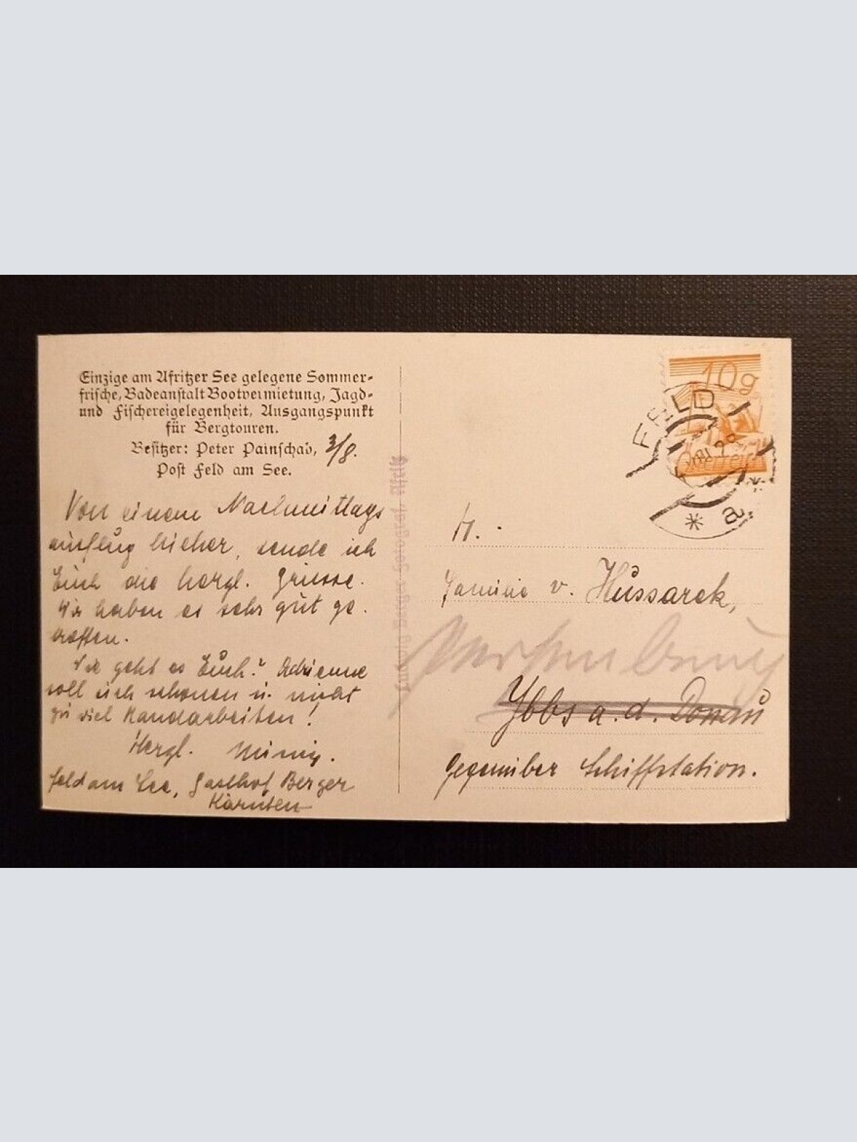 Ansichtskarte Afritzer See Sommerfrische Ga