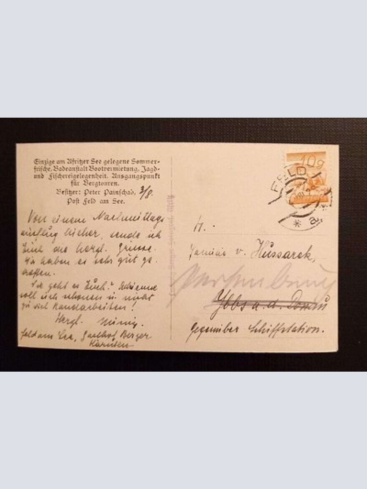 Ansichtskarte Afritzer See Sommerfrische Ga