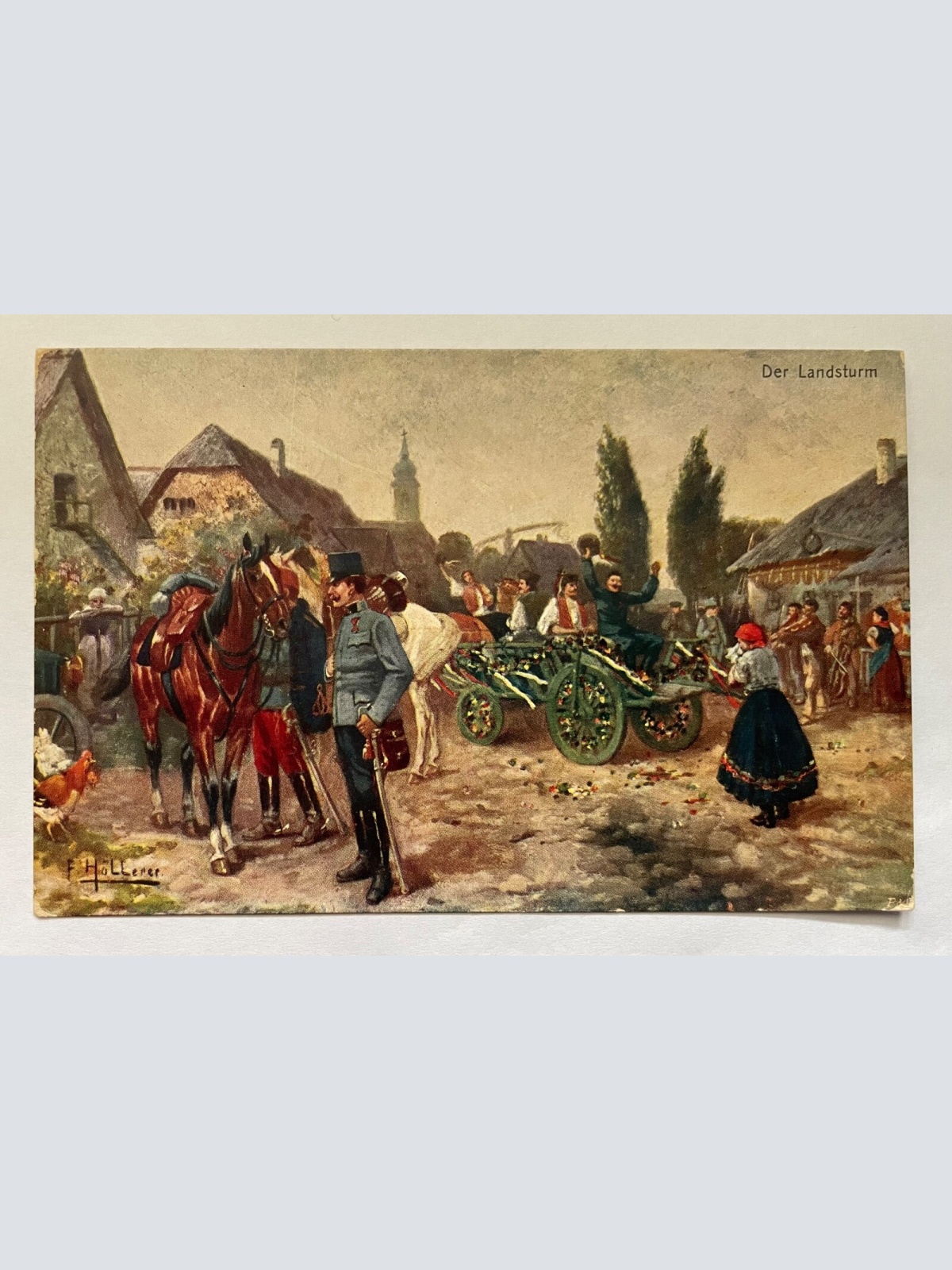 Der Landsturm Krieg Militär Soldat Rotes Kreuz Fürsorgeamt Deutschland 8413 K TH