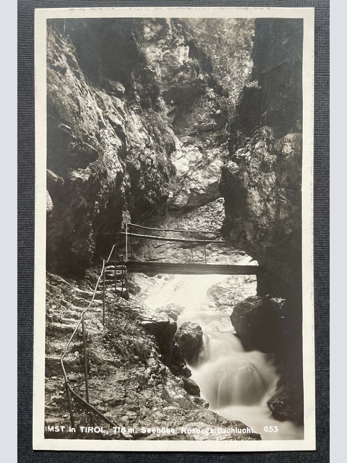 Imst Rosengarten Schlucht Holzbrücke Fluss Tirol Österreich 402629 TH C